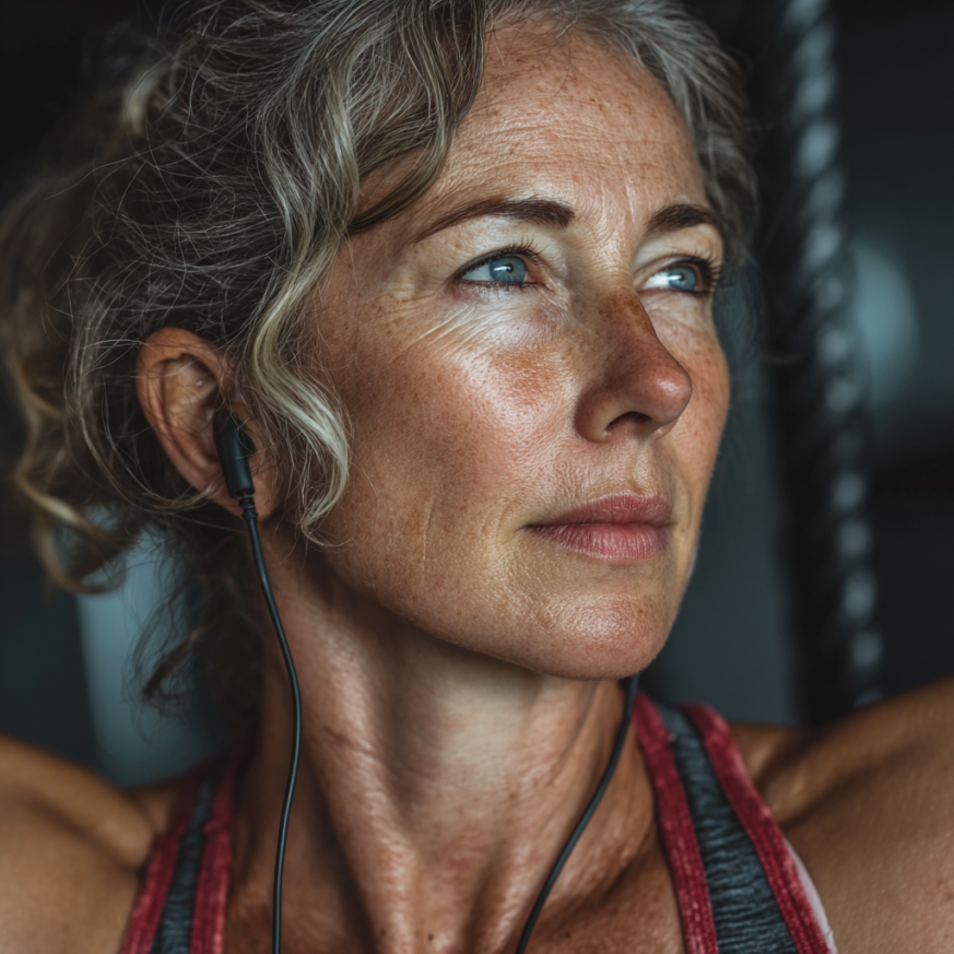 Літні люди займаються йогою на свіжому повітрі